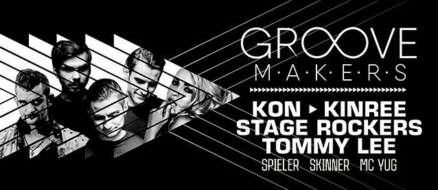 The Groove makers. Kon, Kinree, StageRockers, Tommy Lee, Spieler, Skinner, Mc Yug