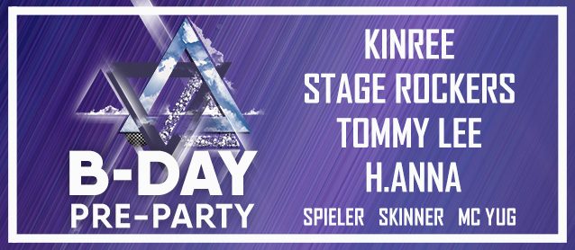 For10age B-day pre-party. Kinree, Stage Rockers, Tommy Lee, H.Anna