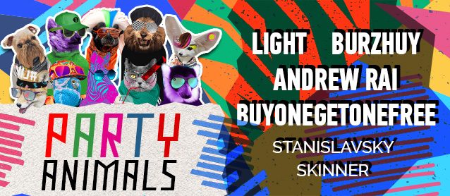 Party Animals. Light, Burzhuy, Andrew Rai, BuyOneGetOneFree