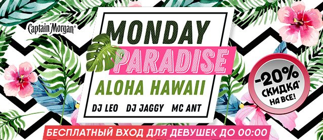 Monday Paradise:Aloha Hawaii.