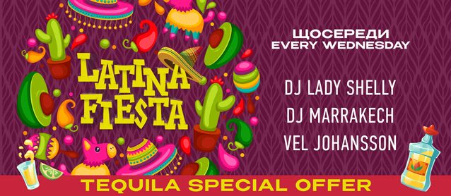 Latino Fiesta. Dj Lady Shelly, Dj Marrakech, Mc Vel Johansson