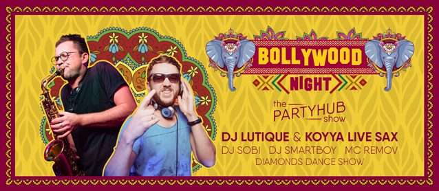 PartyHub show: Bollywood night ft. Dj Lutique & Koyya live sax